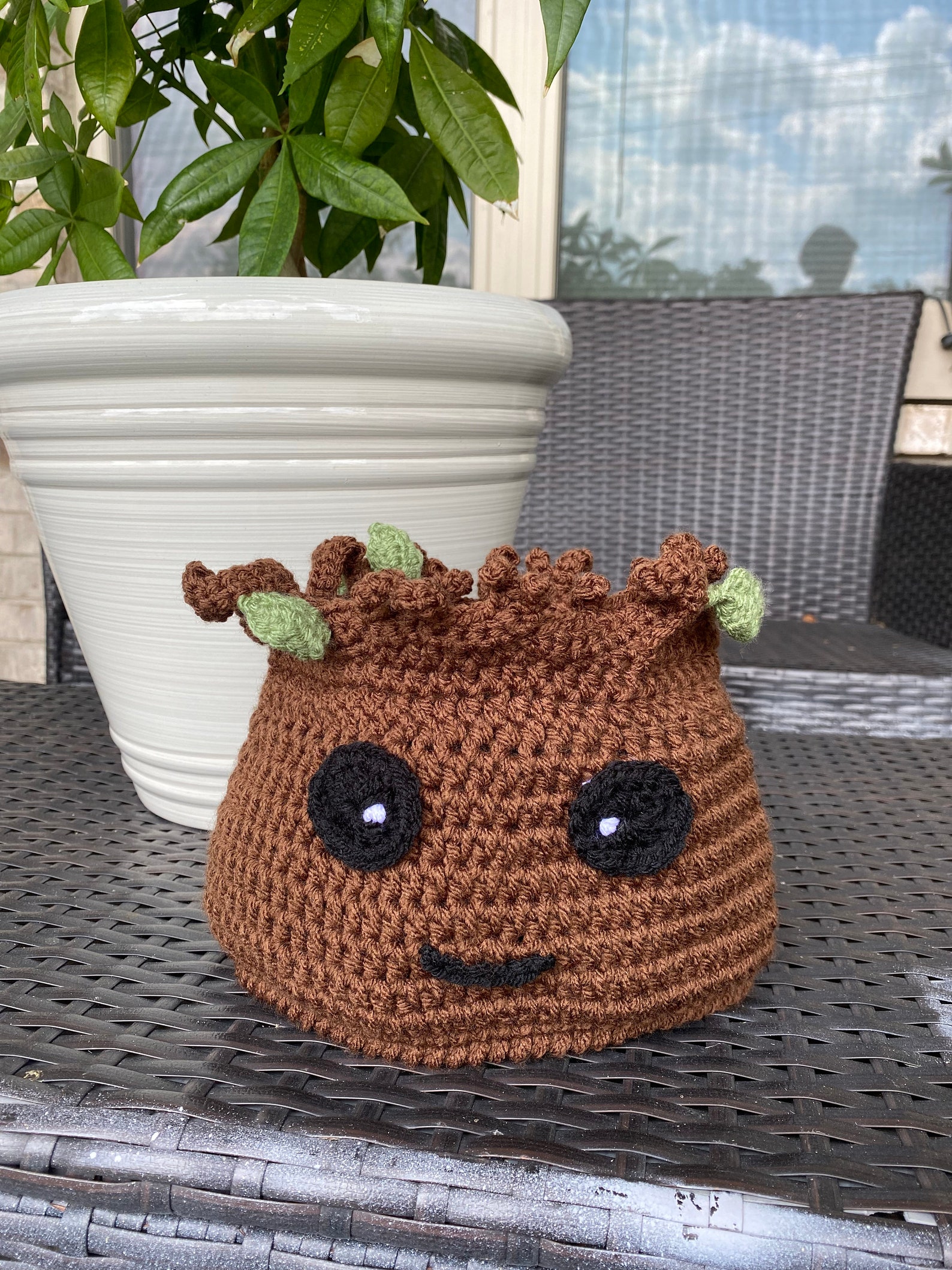 Baby Groot Hat Crochet Baby Groot Hat by Mommycraftus Etsy