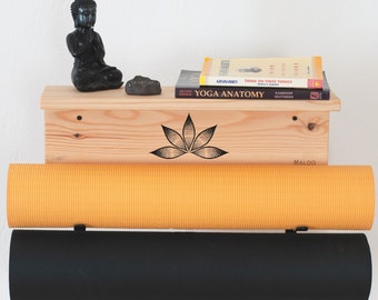 Personalized Yoga Mat Holder: Wall Decor, Home Gym Storage