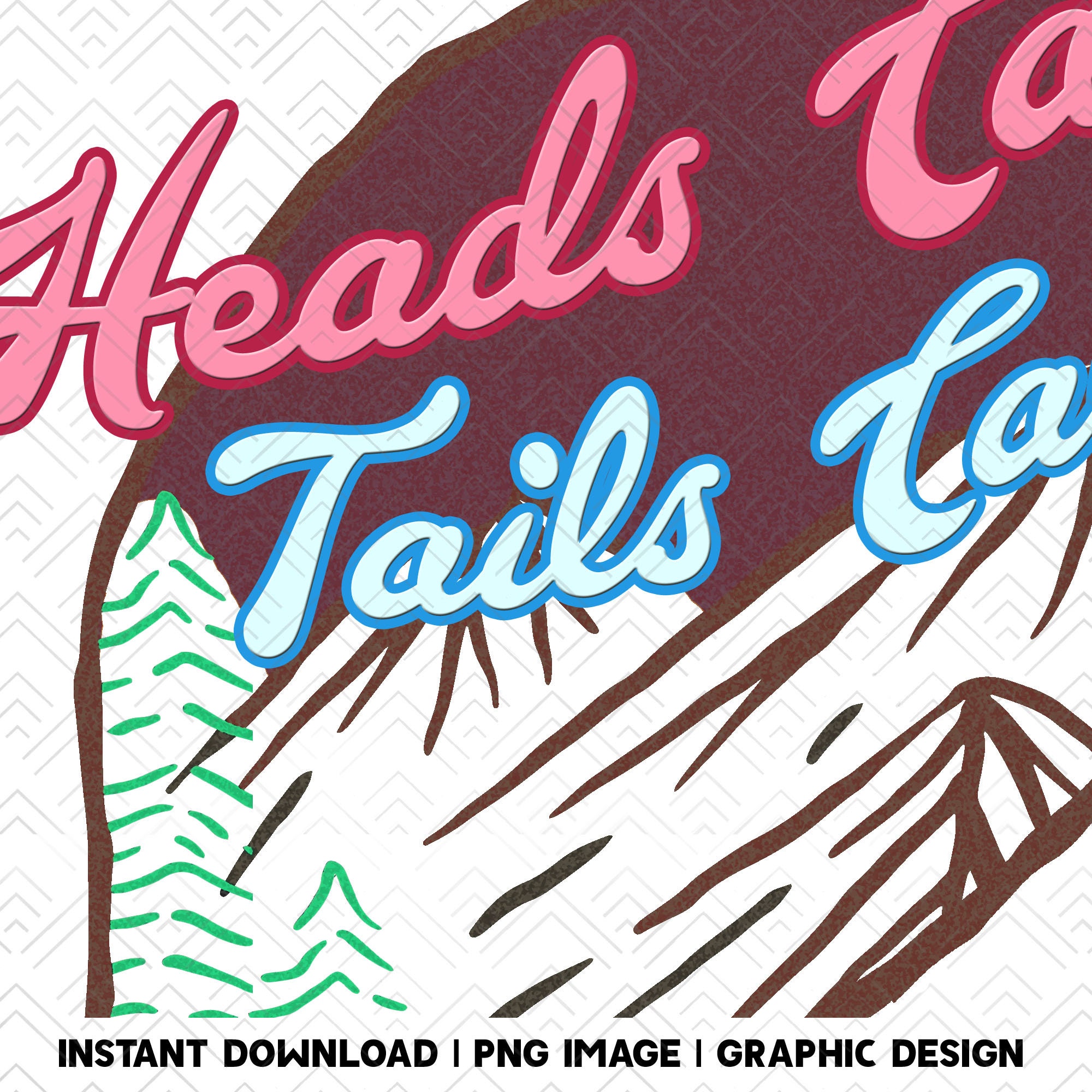 Heads Carolina Tails California Western Summer Sublimations Etsy