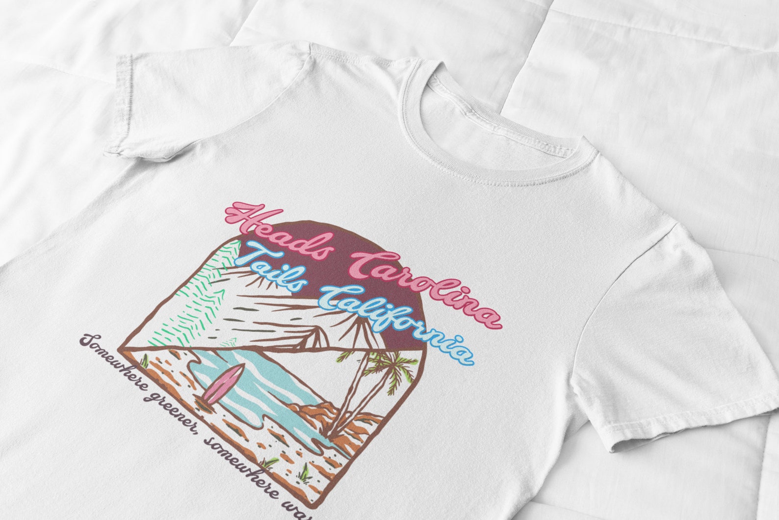 Heads Carolina Tails California Western Summer Sublimations Etsy