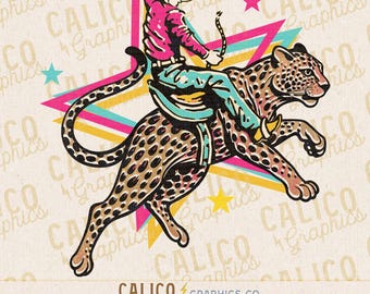 Rodeo Cowboy Star Jaguar Western Instant Digital Download | Trendy Western Designs, Western PNG, Trendy Shirt PNGs, Trendy PNG Download