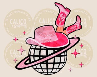 Disco Space Cowgirl Benen Laarzen Western Directe Digitale Download | Trendy Western Ontwerpen, Western PNG-bestanden, Trendy Shirt PNG Downloads