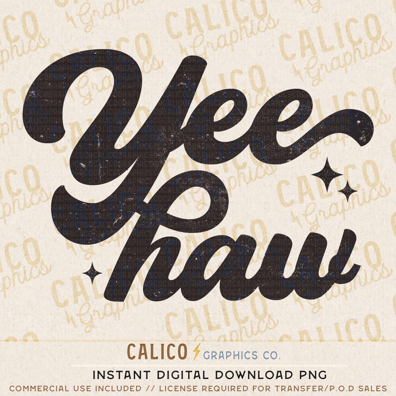 Yeehaw Yee Haw Western Instant Digital Download | Modne wzory w stylu western, zachodnie PNG, modne koszulki w formacie PNG, modne pliki PNG do pobrania zdjęcie 1