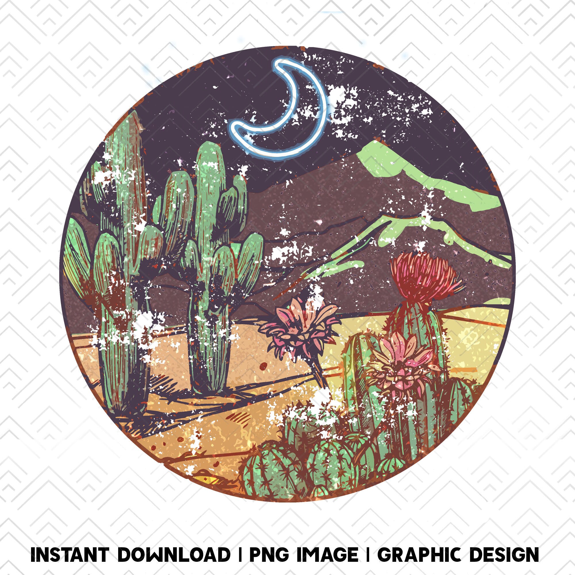 Neon Moon | Retro Sublimations, Western Sublimations, Designs Downloa…