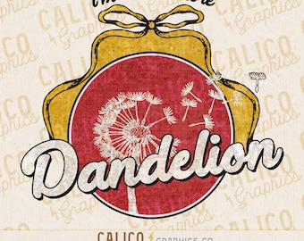 Western PNG Trendy I'm A Little More Dandelion Vintage Style Graphic Design Sublimation DTF Instant Digital Download