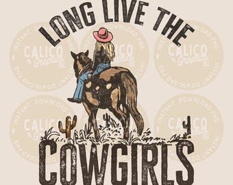 Lang leve de cowgirls! Western digitale download | Trendy westernontwerpen, western PNG-bestanden, trendy shirt PNG-downloads