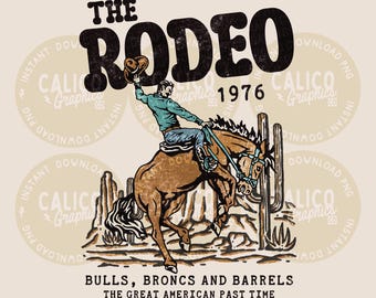 Western PNG / The Rodeo Tour / Impresión digital bajo demanda (POD) para sublimación DTF
