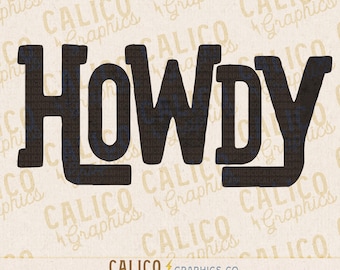 Howdy Text Only Western Instant Digital Download | Trendy Western Designs, Western PNG, Trendy Shirt PNG, Trendy PNG Download