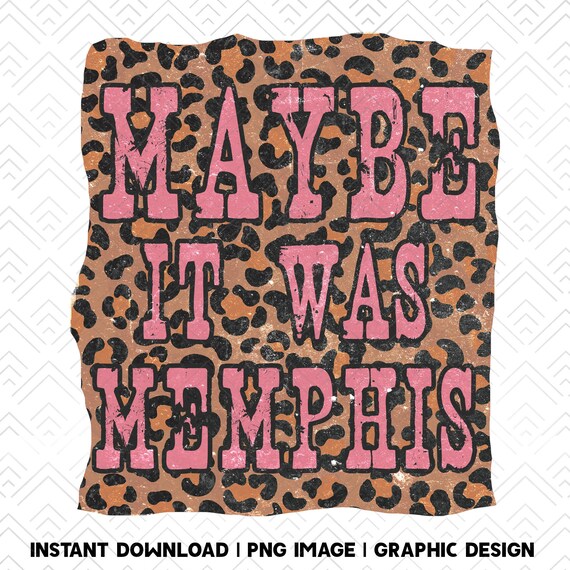 Maybe It Was Memphis Leopard Print Retro Sublimations - Etsy