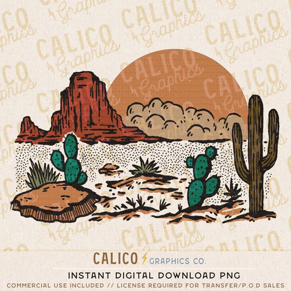 Desert Sunset Cactus Western Instant Digital Download | Trendy Western  Designs, Western PNG, Trendy Shirt PNGs, Trendy PNG Downloads