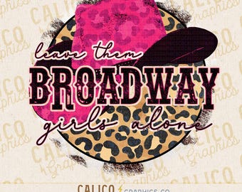 Leopard Print Pink Western Hat PNG | Broadway Girls Design (Digital Download)