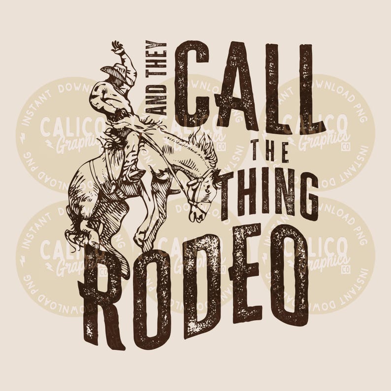 90er-Jahre-Country-PNG | Western-Stil: Rodeo-Cowboy | Digitaler Download (DTF-Datei für Sublimationsdruck)