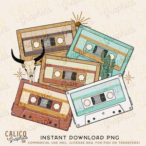Blank Western Cassette Tapes Instant Digital Download | Trendy Western Designs, Western PNG files, Trendy Shirt PNGs, Trendy PNG Downloads