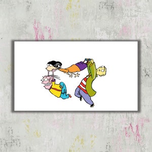 Ed Edd Eddy Poster, Canvas Wall Art, Unframed Nursery Room Decor