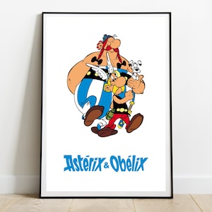 Obelix Poster, Canvas Wall Art, Unframed Nursery Room Decor