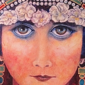 Theda/Theodora Notizkarte, Dual Portrait feminine Power Notizkarte, Theda Bara, Kaiserin Theodora