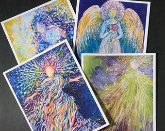 Tarjetas con visiones angelicales: tarjetas artísticas inspiradoras