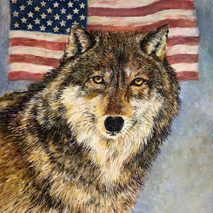 Wolf Cards, Woodland Animal Cards, Animal Painting Cards,  Forest Animals Cartds