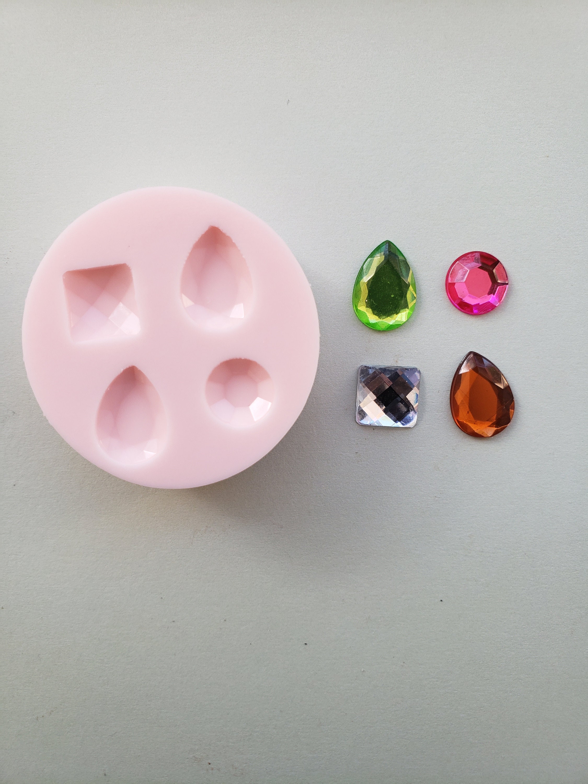 4 Pieces Assorted Shape Gem Jewelry Mold Set for Resin – Phoenix
