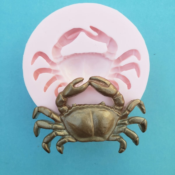 Crab Nautical Animal Claw Silicone Rubber Mold for Resin, Cake, Candy, Fondant, Baking, Jewelry, Chocolate, Clay, Charms, Soap Molds, A302