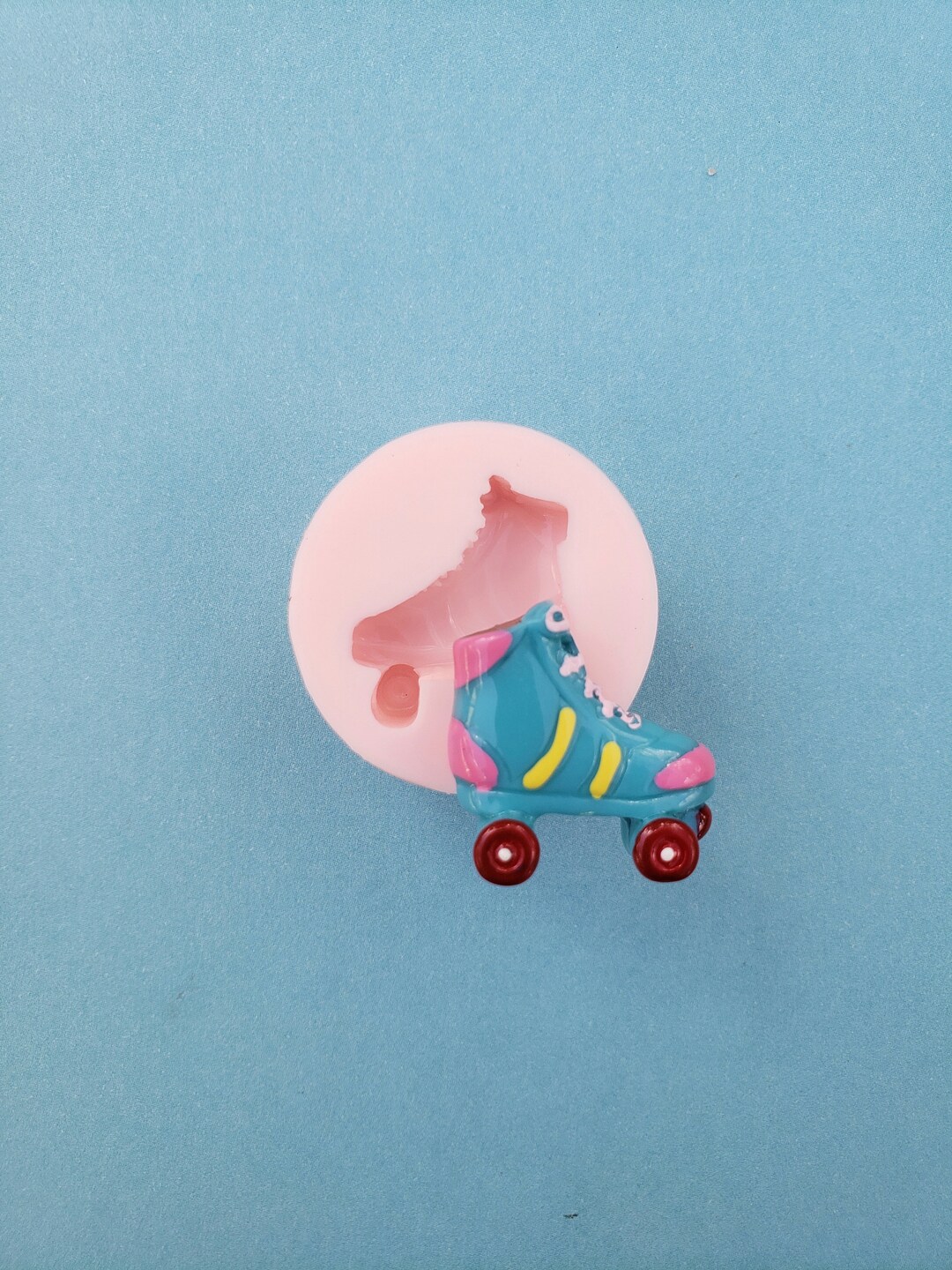 Roller Skate Rollerblade Silicone Rubber Mold for Resin, Cake, Candy