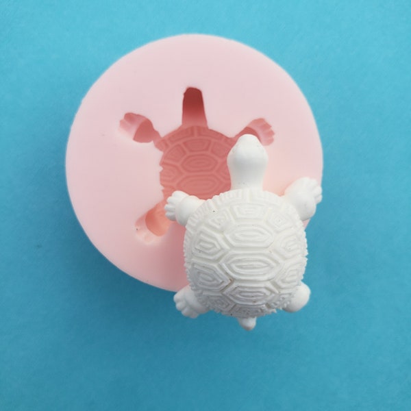 Turtle Tortoise Reptile Animal Silicone Rubber Mold for Resin, Cake, Candy, Fondant, Jewelry, Chocolate, Clay, Charms, Soap Molds A289
