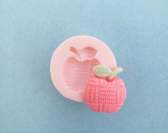 Miniature Apple Fruit Silicone Rubber Mold for Resin, Cake, Candy, Fondant, Baking, Jewelry, Chocolate, Clay, Charms, Mini Food Molds, A153