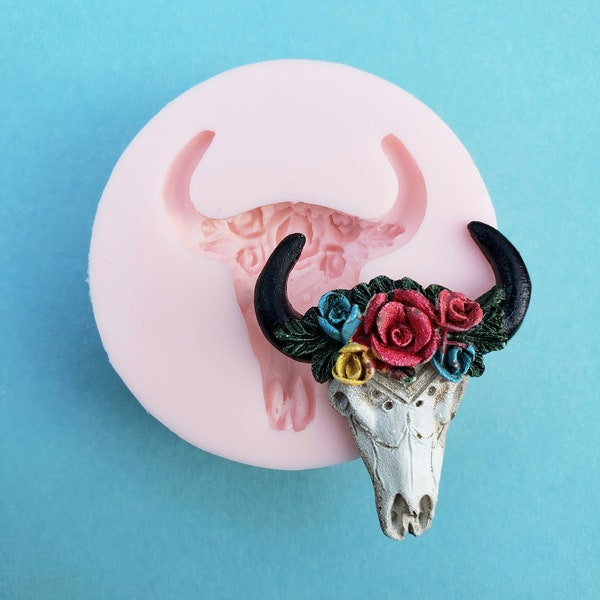 Cow Skull Mold Etsy