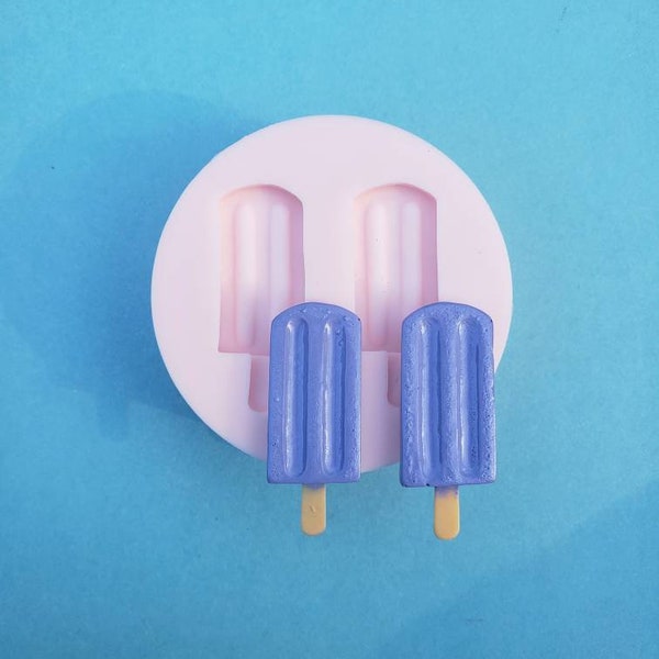 Mini Ice Pops Popsicles Treat Silicone Rubber Mold for Cake, Candy, Fondant, Baking, Jewelry, Chocolate, Resin, Clay, Charms, Molds, A141