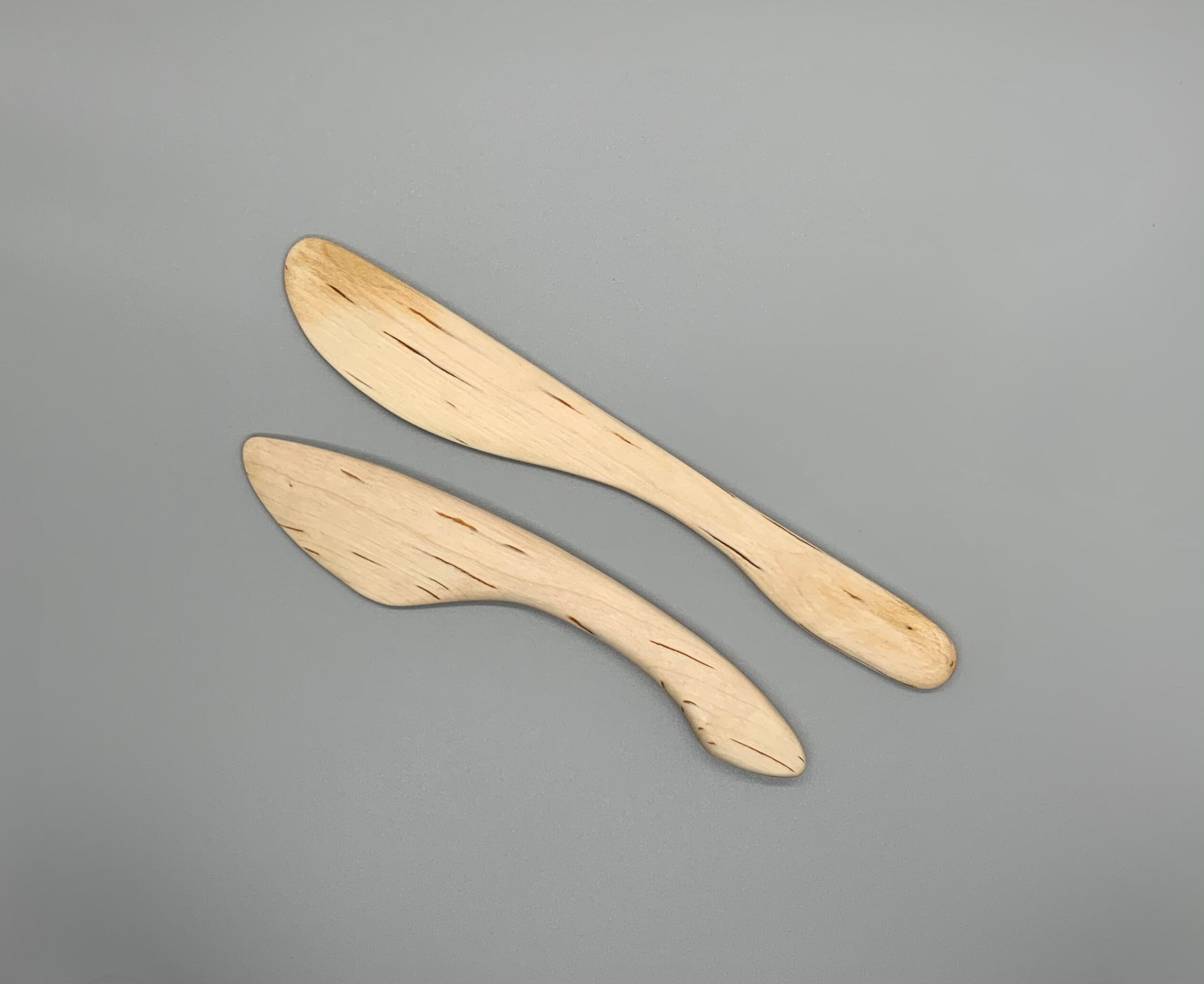 Cuchillo de mantequilla de madera de abedul Esparcidor de | Etsy