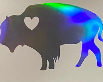 Holographic Buffalo Car Decal/Buffalo Decal/Buffalo Sticker