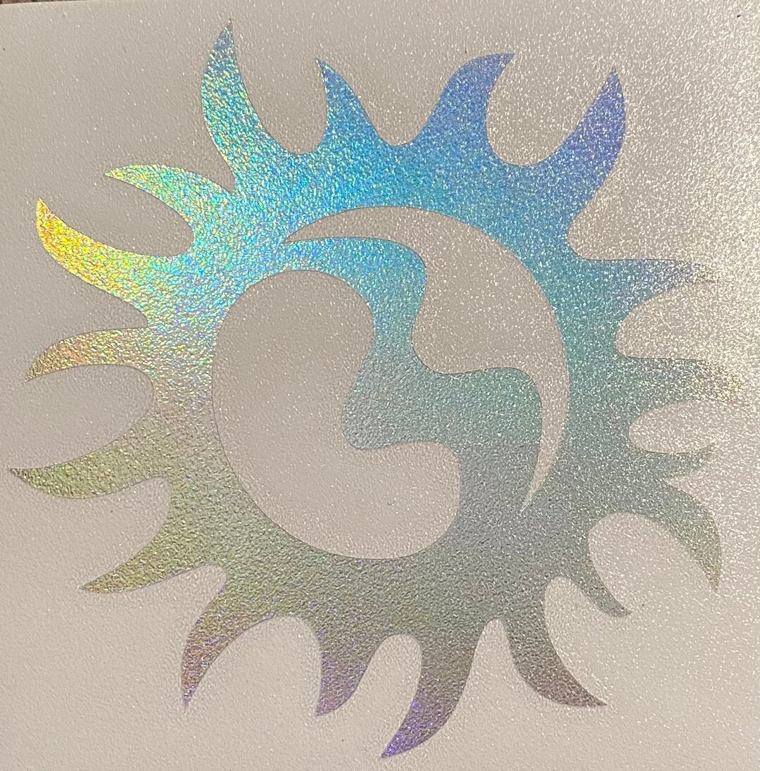 The Sun Sticker Holographic Sun Decal/sun Sticker - Etsy