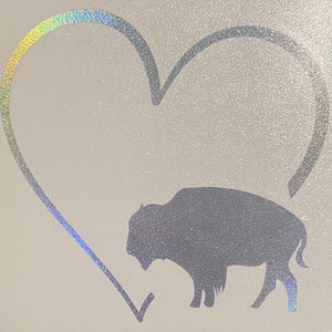 Buffalo Car Decal | Buffalo Decal | Holographic Car Decal