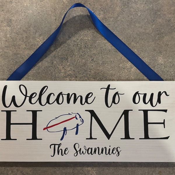 Personalized Buffalo Sign | Wedding Gift | Buffalo Sign | Josh Allen | Buffalo Bills | Custom Sign | Personalized Gift | Custom Door Sign