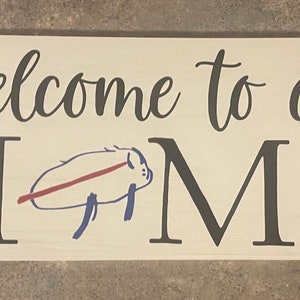 Josh Allen “Potato” Welcome Sign | Buffalo Welcome Sign | Welcome Sign | Custom Sign | Door Hanger | Gift for Dad | Father&#39;s Day
