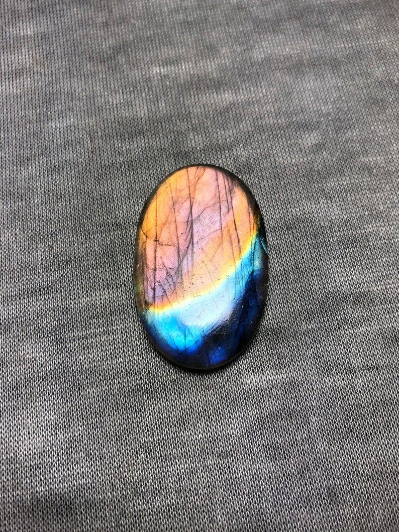 Stunning Top Grade Quality 100/% Natural Labradorite Oval Shape Double Shaded Cabochon Loose Gemstone For Making Jewelry 25\u00d738.50\u00d76.50mm