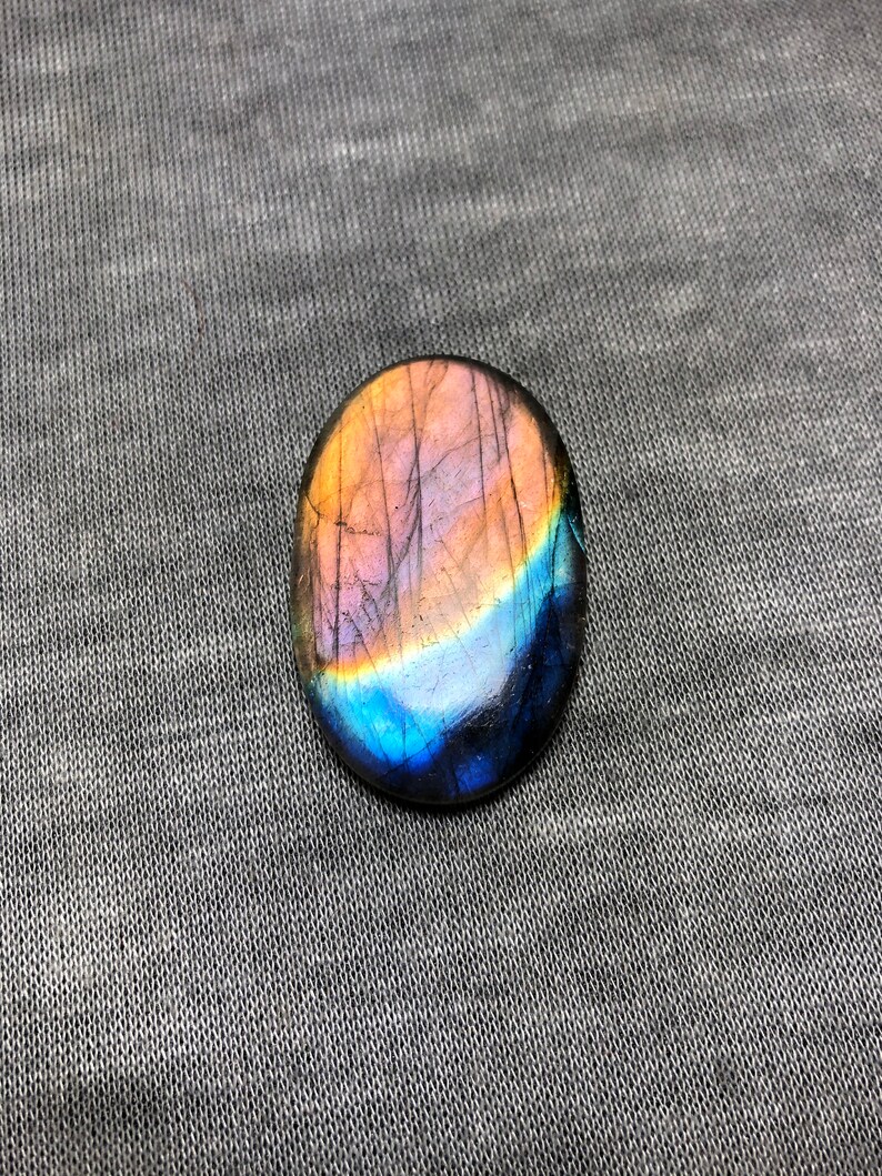 Stunning Top Grade Quality 100/% Natural Labradorite Oval Shape Double Shaded Cabochon Loose Gemstone For Making Jewelry 25\u00d738.50\u00d76.50mm