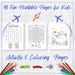 Fun Activity Pages for Kids -40 Printable Pages - Etsy