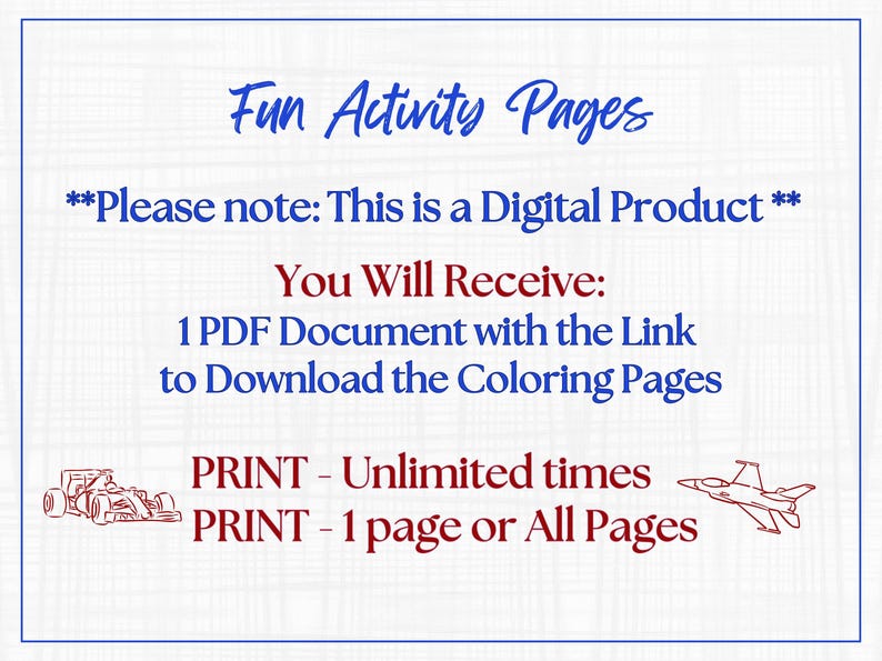 Fun Activity Pages for Kids -40 Printable Pages - Etsy