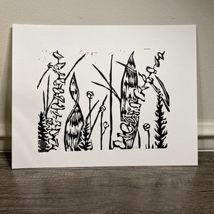 Linoleum Plant Print