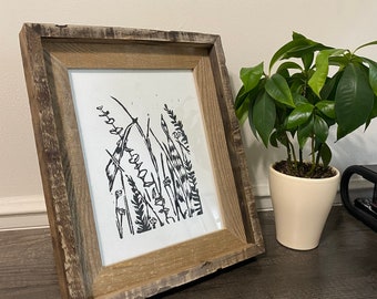 Linoleum Plant Print II