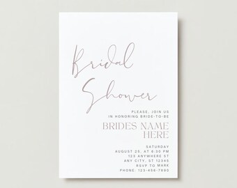 EDITABLE Bridal Shower Invite
