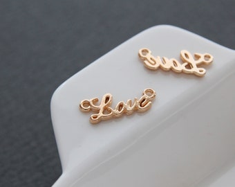 Love Link 6pcs/20pcs LOVE Connectors Decorative Parts C06 Necklace,Bracelet,Jewelry Supplies