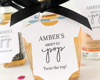 About To Pop Baby Shower Tags | Set of 8 tags