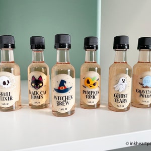 Halloween Potion Labels, Witches Brew Wine Labels, Alcohol Labels ...