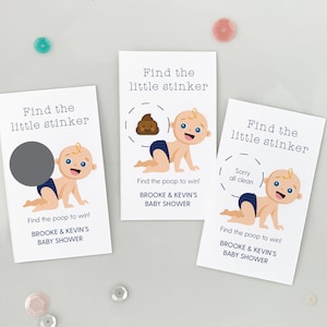 Dirty Diaper Scratch Off Game, Baby Shower Game, Lottery Scratch Offs, Raffle Cards (Ensemble de 12)