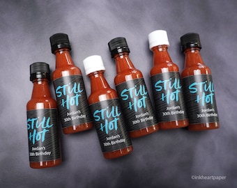 Personalized Mini Hot Sauce Birthday Favors: DIY Kit