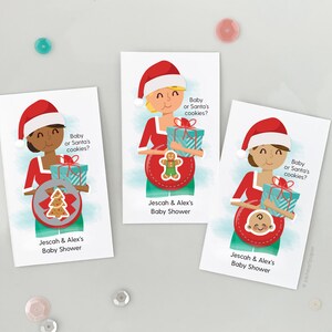 Fête de bébé de Noël, Trouver le jeu de grattage de bébé, Jeu de douche de bébé, Loterie Scratch Offs, Cartes de tombola (Ensemble de 12)
