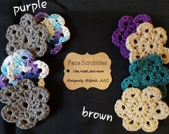 Flower Face Scrubbies