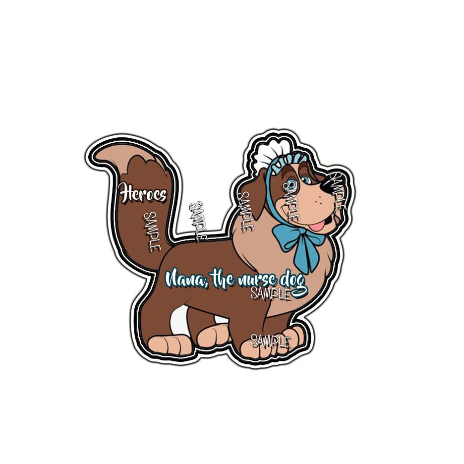 Disney Nana the nurse dog New premade Printed Paper | Etsy